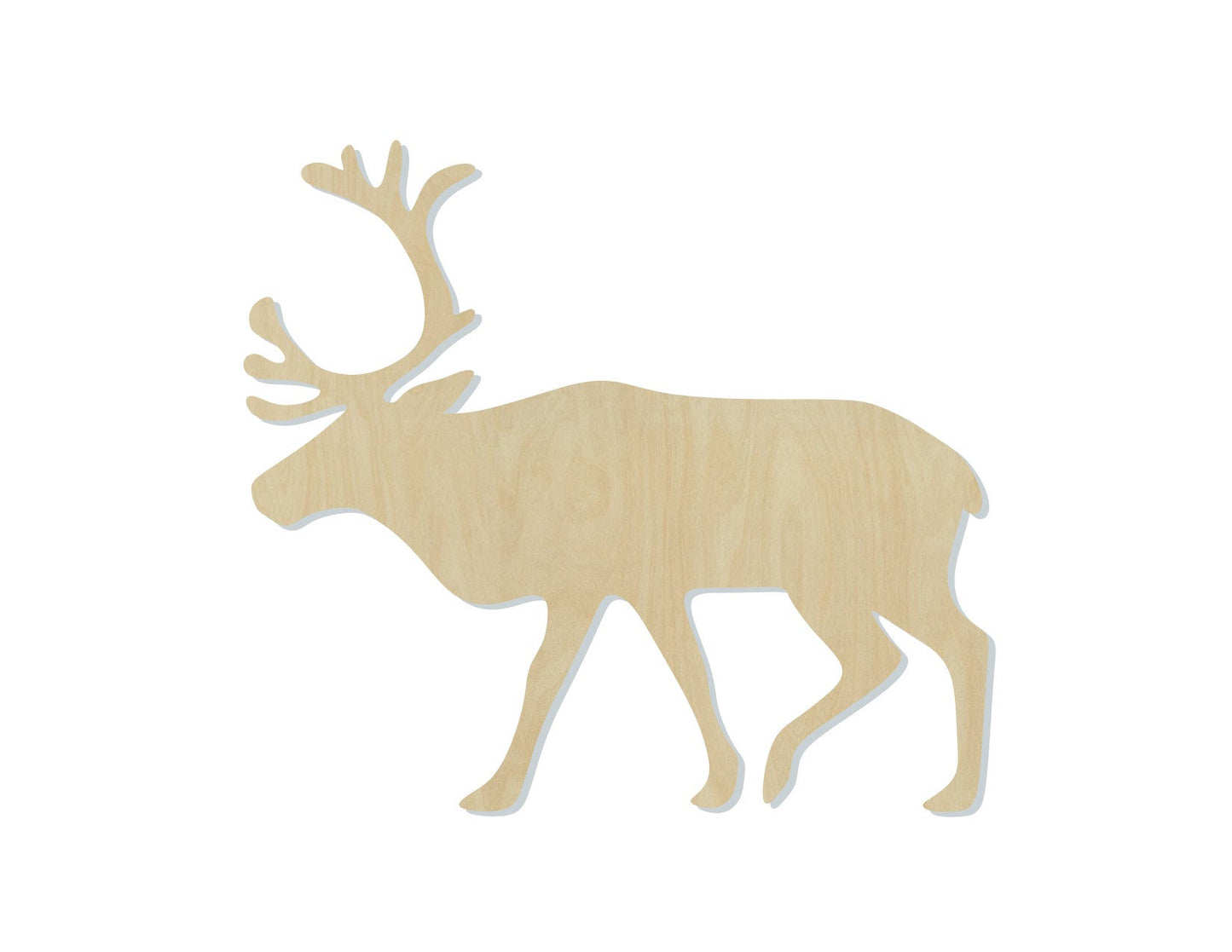 Reindeer wood shape wood cutouts Christmas Craft DIY paint kit #1920 - Multiple Sizes Available - Unfinished Wood Cutout Shapes