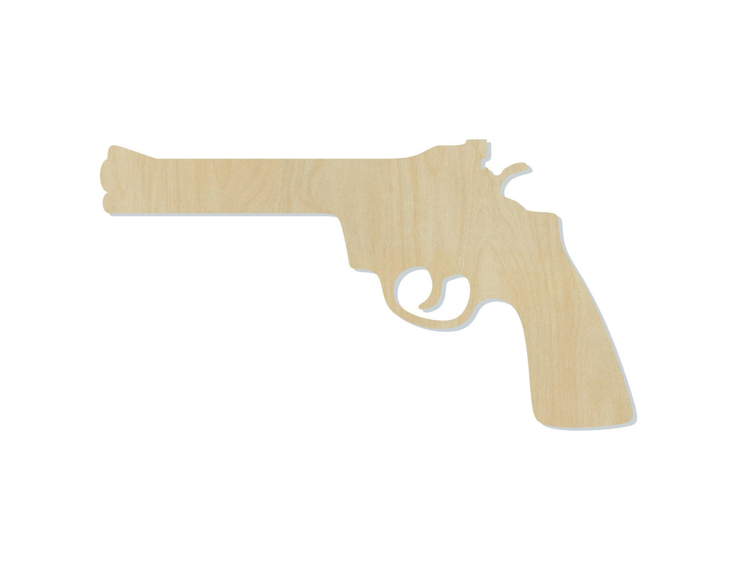 Revolver wood cutout wood shapes Guns DIY Paint kit #1921 - Multiple Sizes Available - Unfinished Wood Cutout Shapes