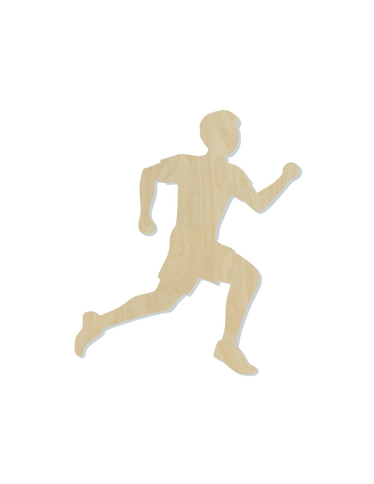 Running Man wood cutouts wood shape Jogging Cross Country DIY Paint kit #1942 - Multiple Sizes Available - Unfinished Wood Cutout Shapes