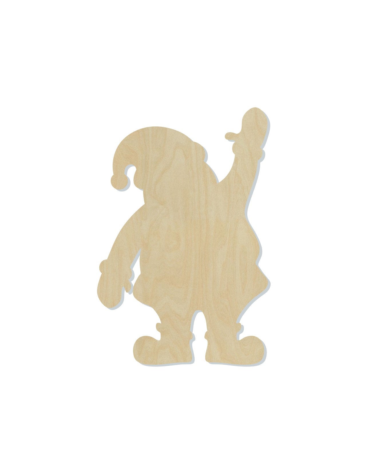 Santa Claus wood shape wood cutouts Christmas Craft DIY Paint kit #1957 - Multiple Sizes Available - Unfinished Wood Cutout Shapes