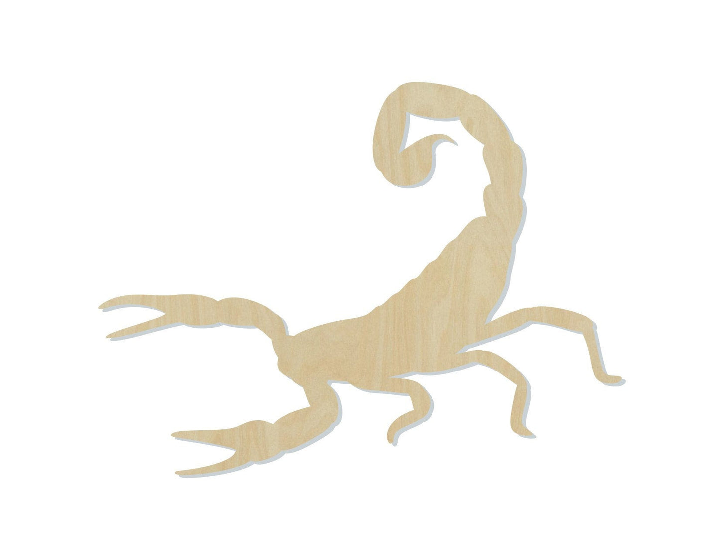 Scorpion wood shape wood cutouts bugs DIY Paint kit #1968 - Multiple Sizes Available - Unfinished Wood Cutout Shapes