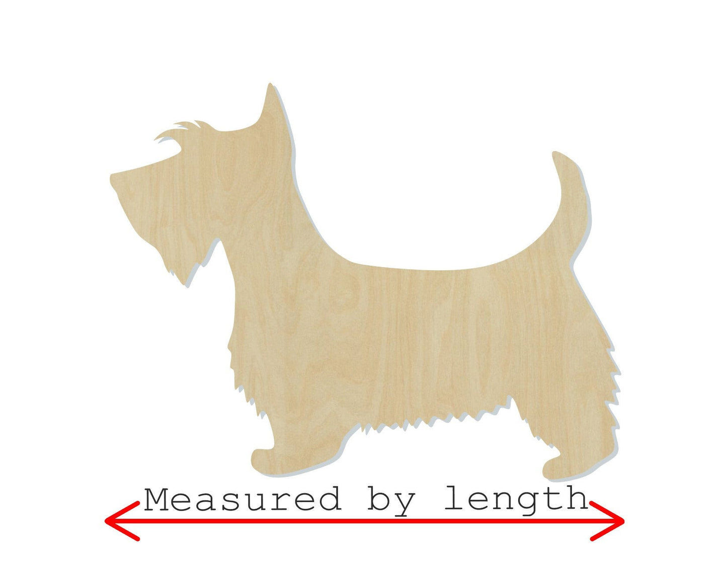 Scottie Dog wood shape wood cutouts Scottish Terrier animal cutouts DIY #1969 - Multiple Sizes Available - Unfinished Wood Cutout Shapes