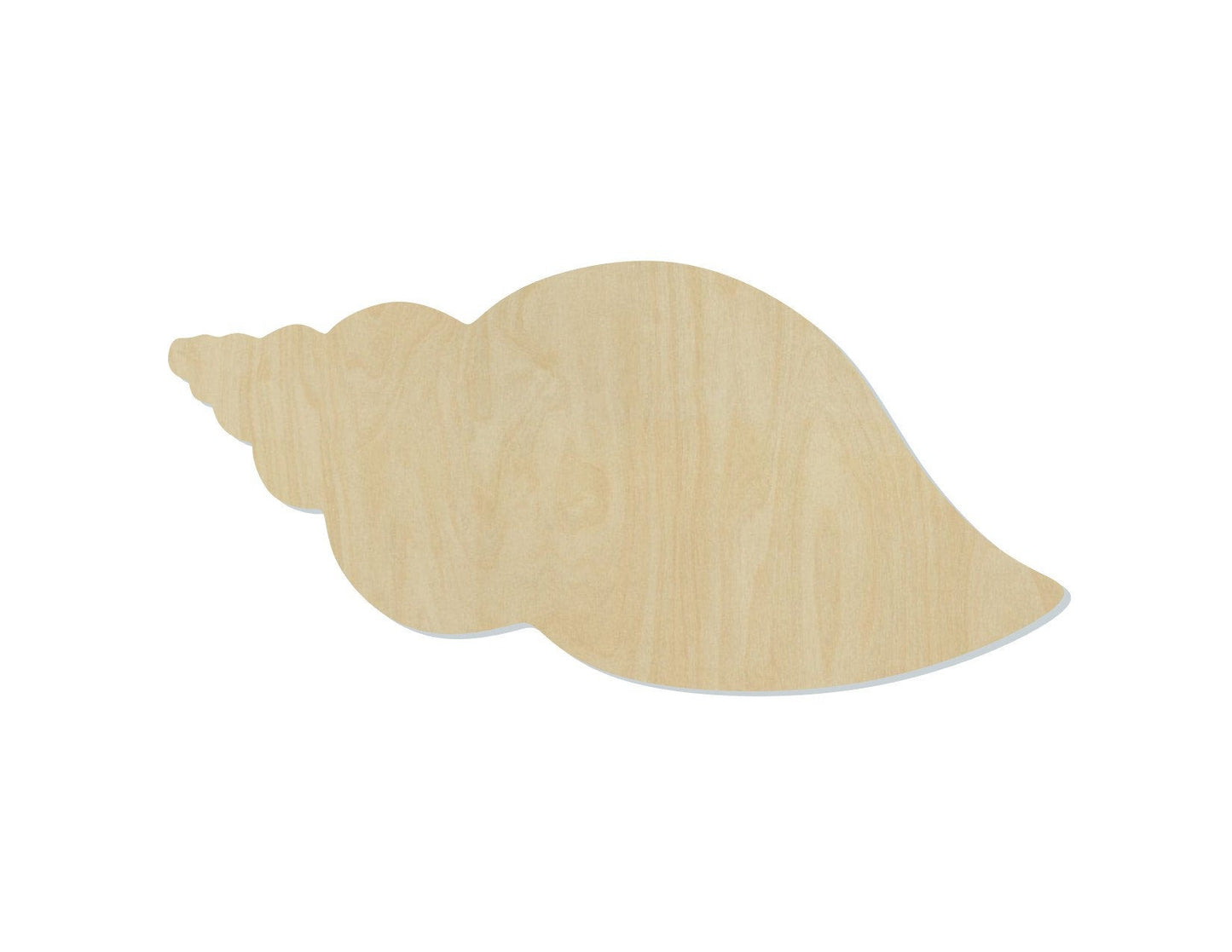 Sea Shell wood shape wood cutouts DIY paint kit Sea Shells Beach Ocean #1978 - Multiple Sizes Available - Unfinished Wood Cutout Shapes