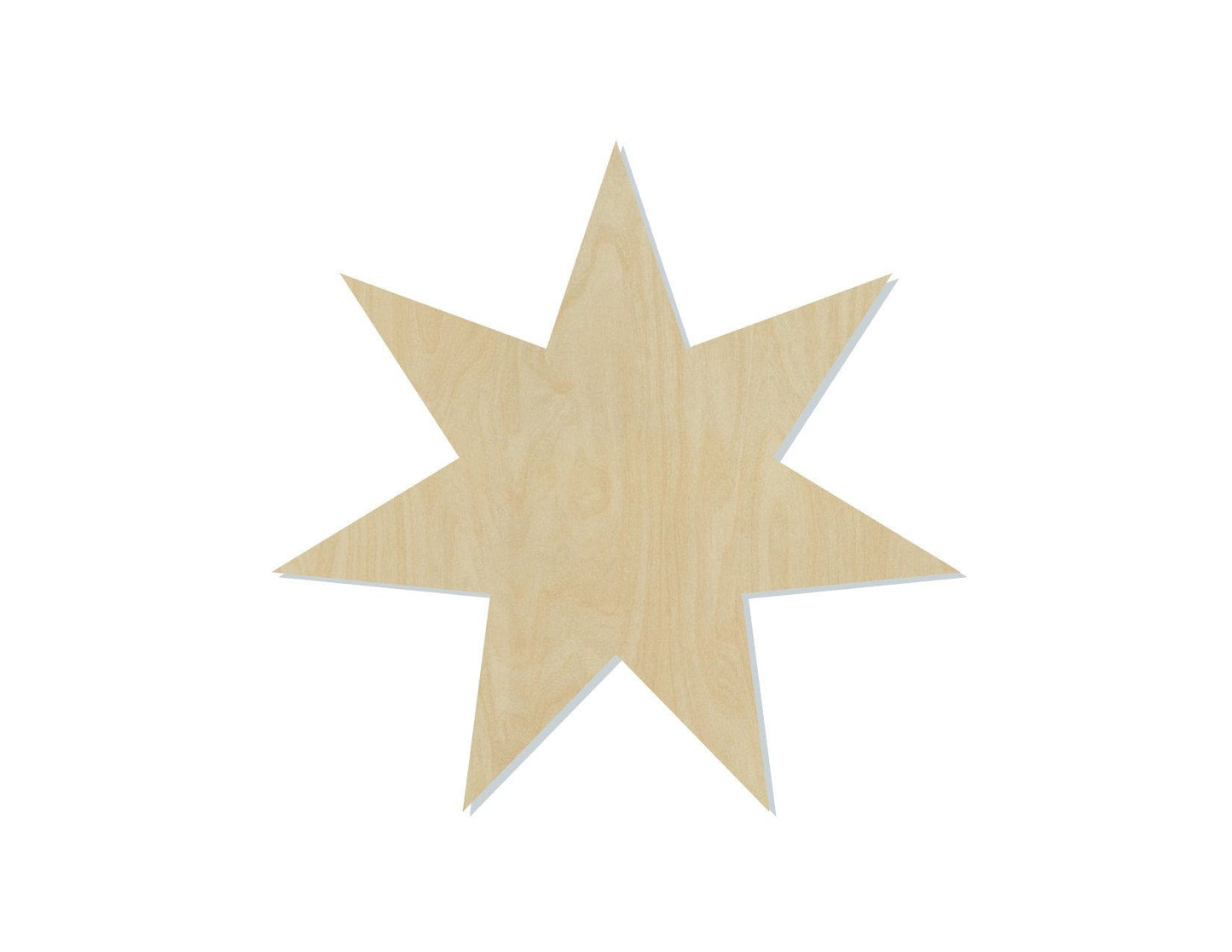 Star wood shape wood cutouts DIY Paint kit #1981 - Multiple Sizes Available - Unfinished Wood Cutout Shapes