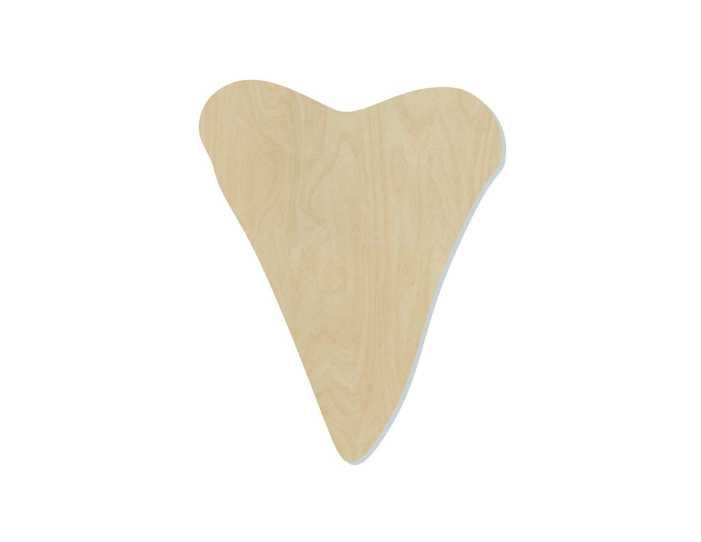 Shark Tooth wood shape wood cutouts sharks sea life ocean animals DIY #1985 - Multiple Sizes Available - Unfinished Wood Cutout Shapes