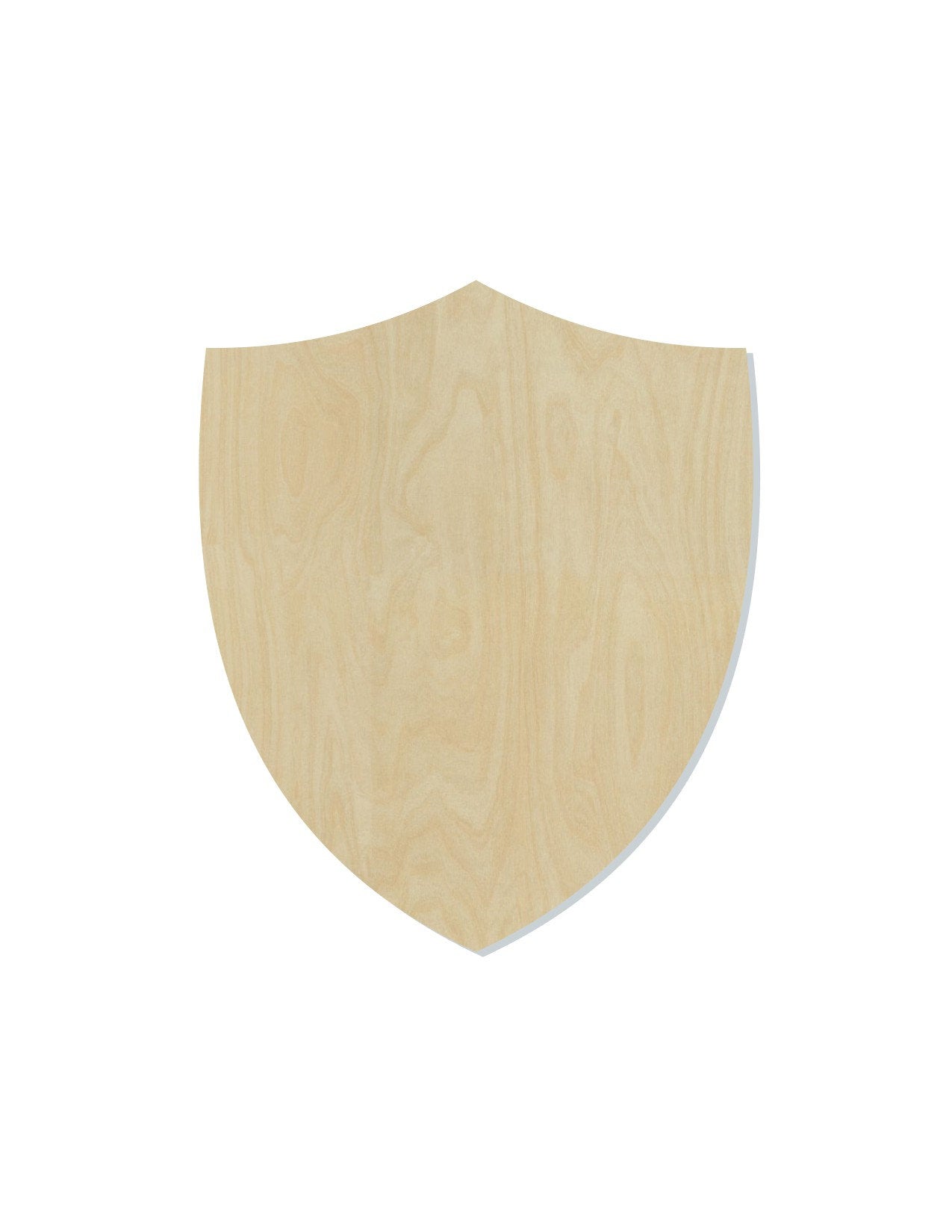 Shield wood shape wood cutouts DIY Paint kit #1990 - Multiple Sizes Available - Unfinished Wood Cutout Shapes
