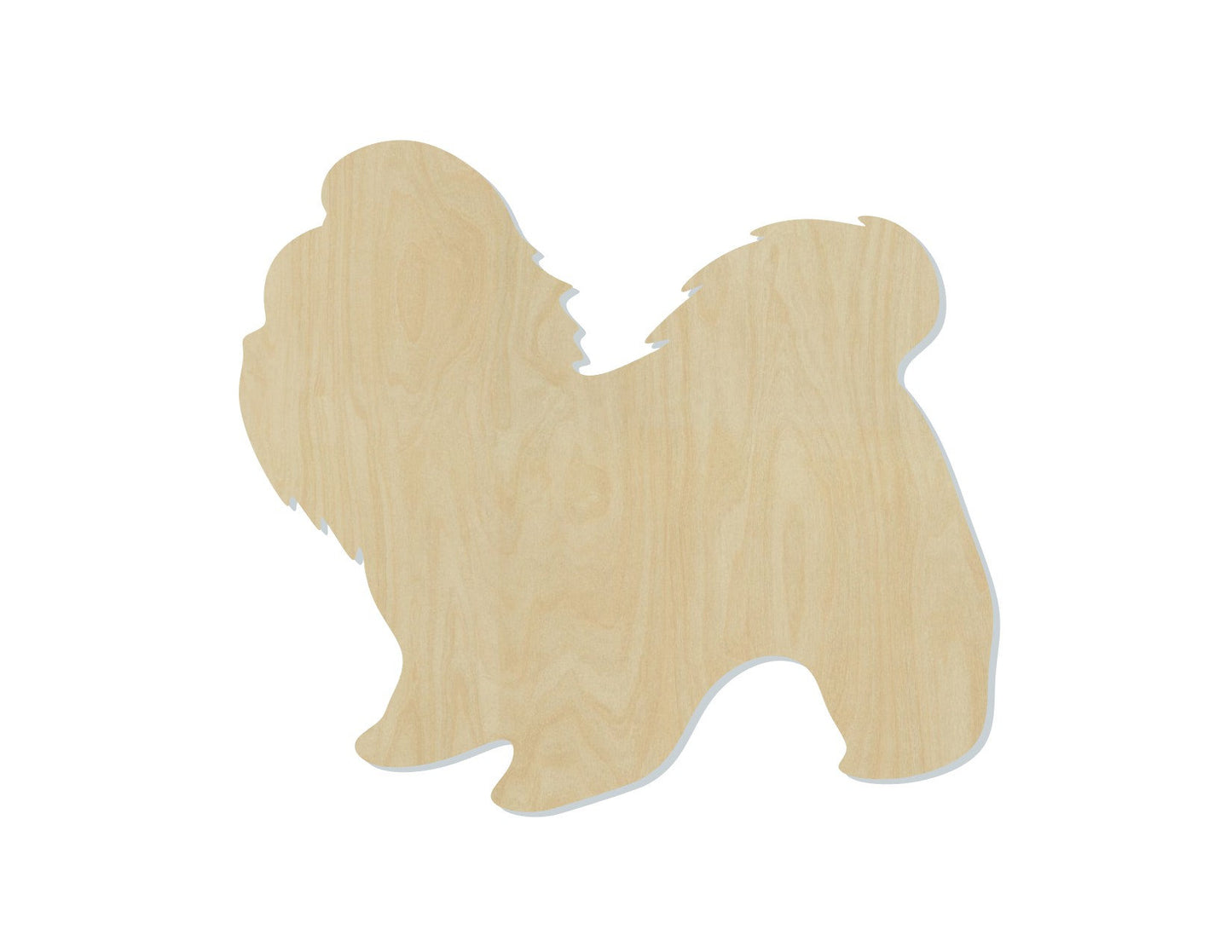Shih Ttzu wood shape wood cutouts dog cutouts animal shapes DIY Paint kit #1991 - Multiple Sizes Available - Unfinished Wood Cutout Shapes
