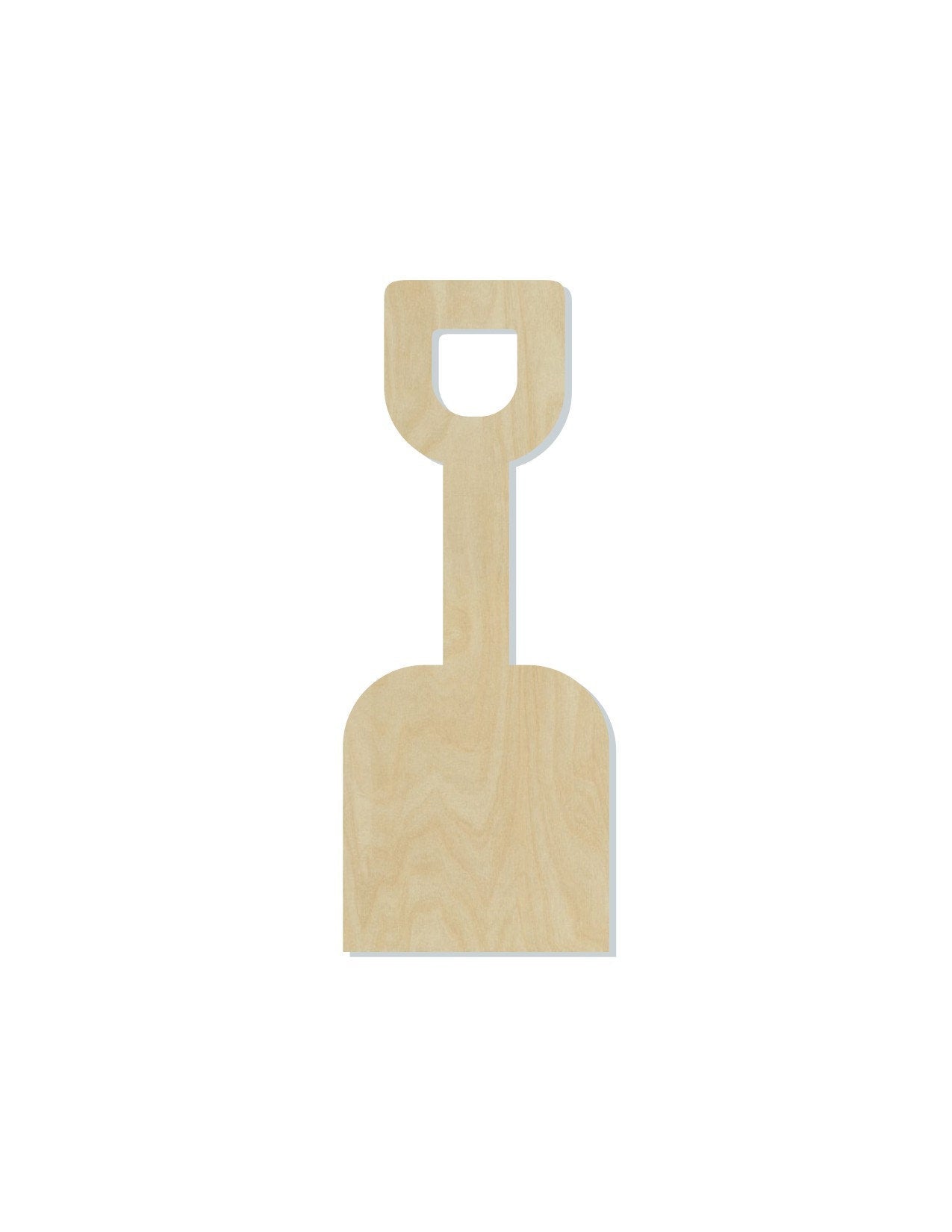 Shovel wood shape wood cutouts Beach Digging DIY paint kit #1998 - Multiple Sizes Available - Unfinished Wood Cutout Shapes