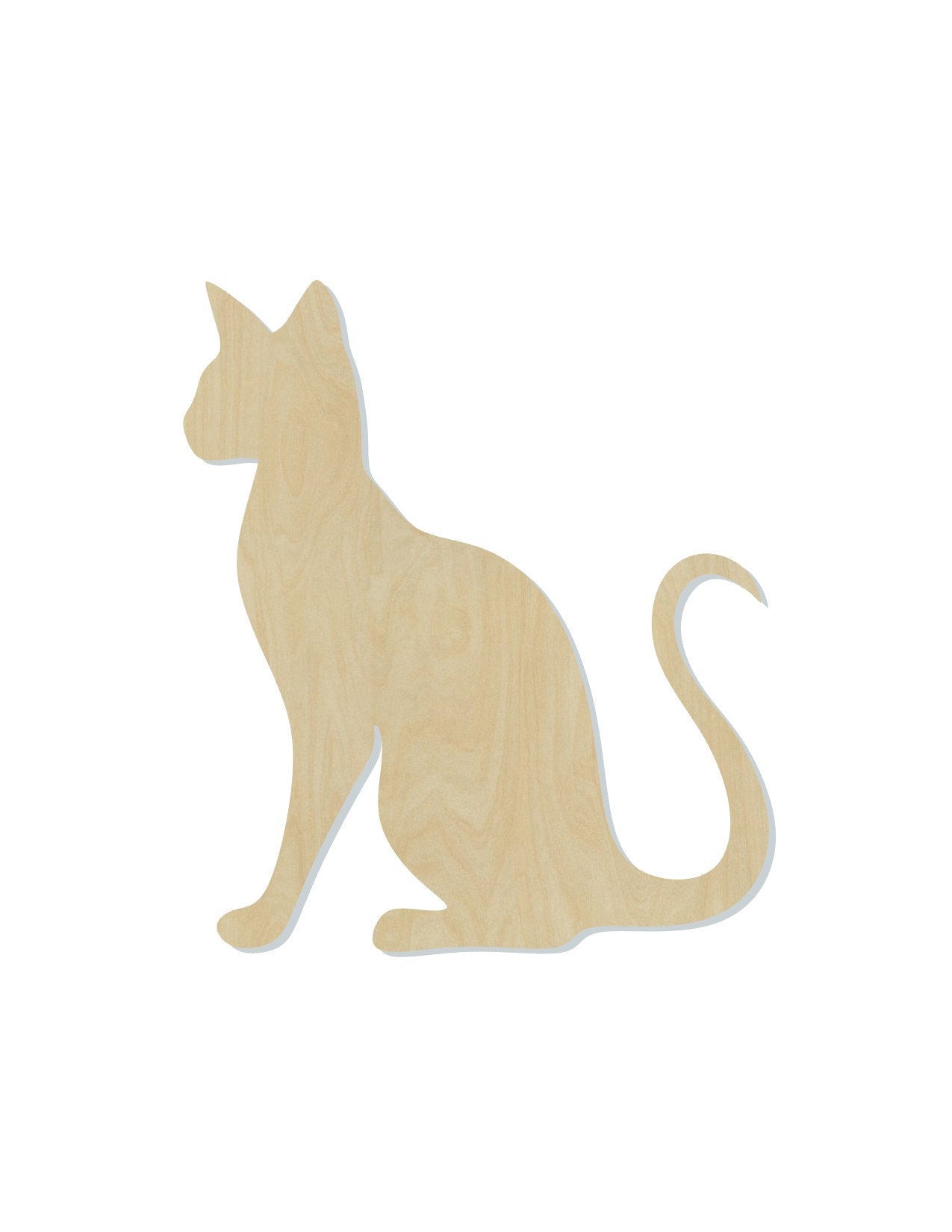 Siamese Cat wood shape wood cutouts animal cutouts DIY paint kit #1999 - Multiple Sizes Available - Unfinished Wood Cutout Shapes