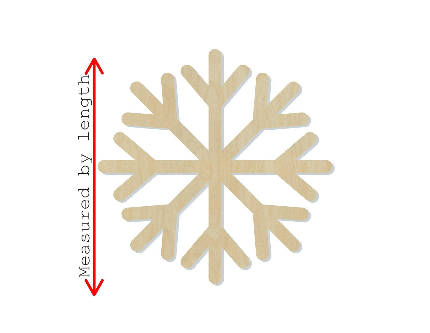 Snowflake wood shape wood cutouts snowing winter DIY Paint kit #2002 - Multiple Sizes Available - Unfinished Wood Cutout Shapes