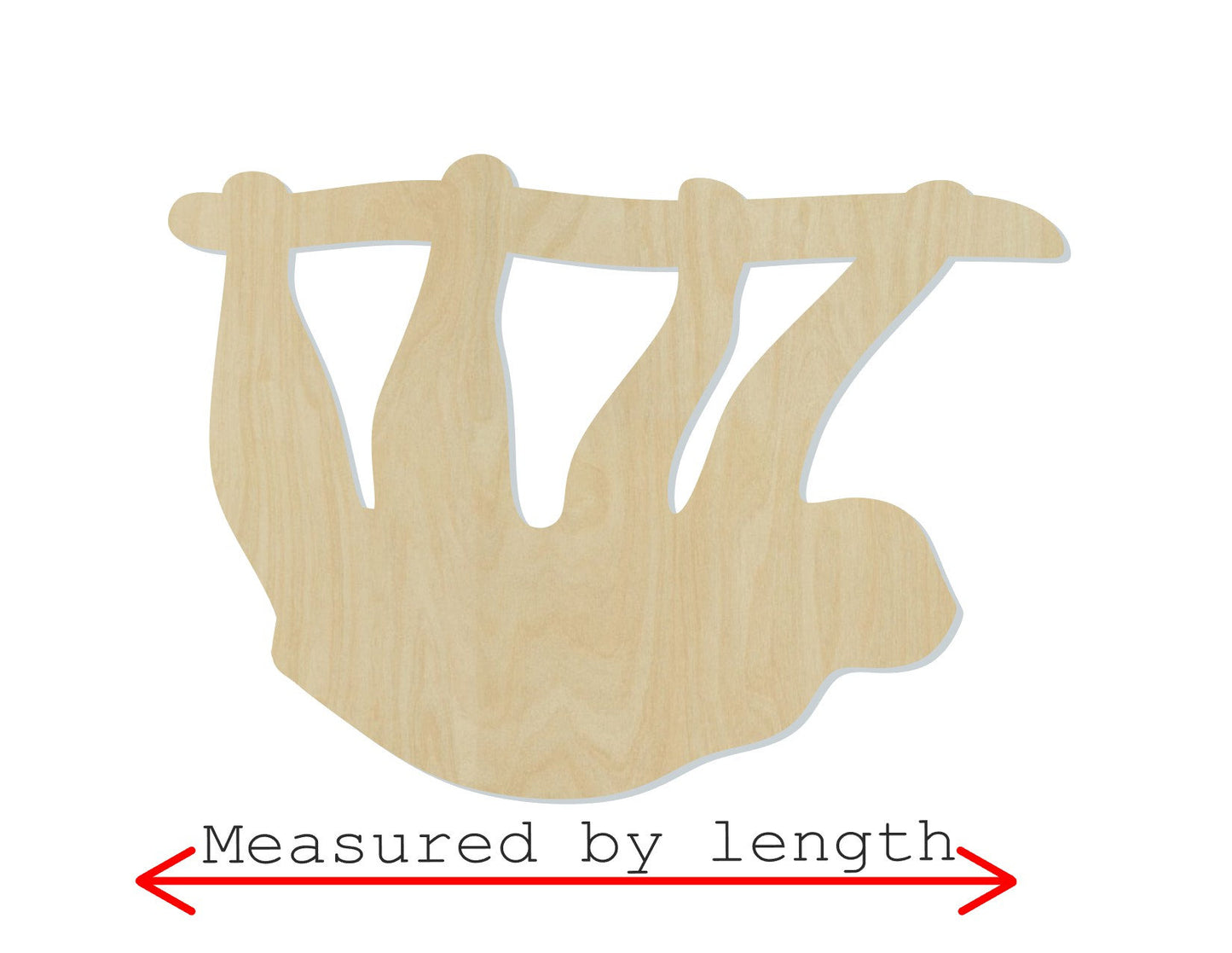 Sloth wood shape wood cutouts animal cutouts zoo animals DIY Paint kit #2015 - Multiple Sizes Available - Unfinished Wood Cutout Shapes