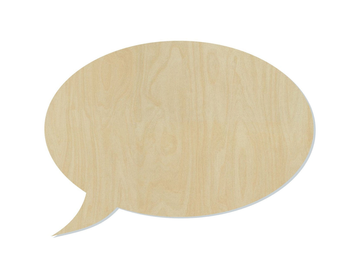 Speech Bubble wood shape wood cutouts DIY paint kit #2040 - Multiple Sizes Available - Unfinished Wood Cutout Shapes
