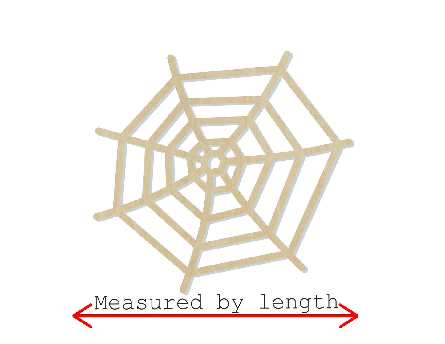 Spider Web wood shape wood cutouts Halloween craft DIY Paint kit #2042 - Multiple Sizes Available - Unfinished Wood Cutout Shapes