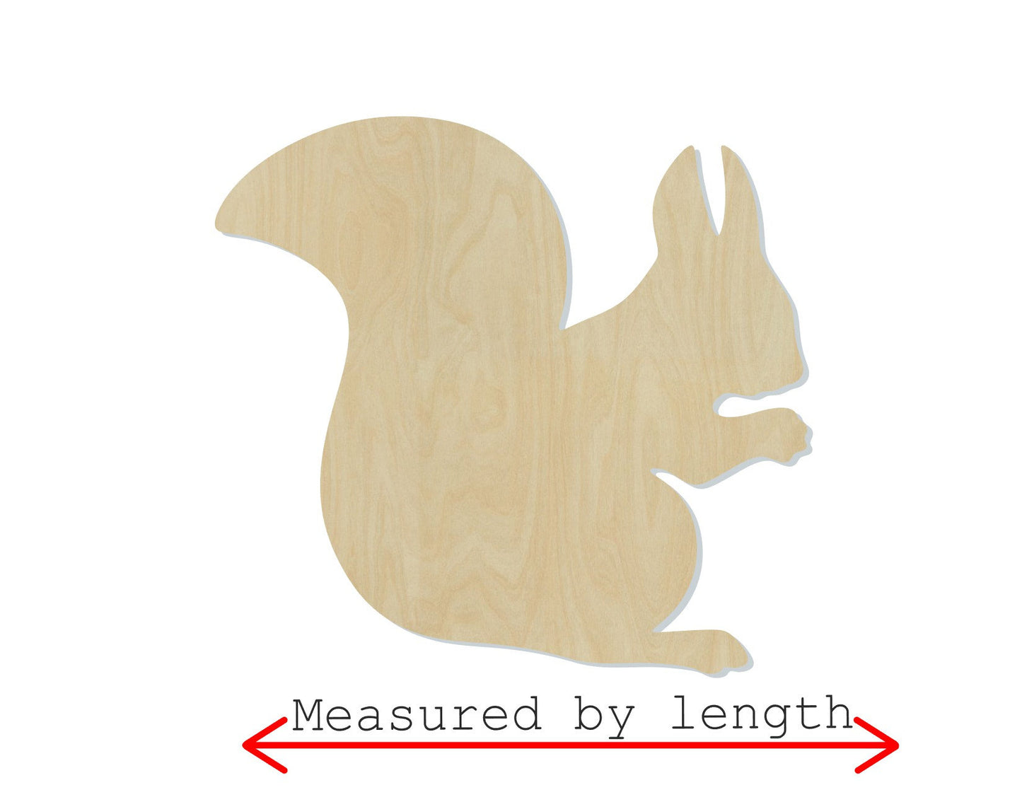 Squirrel wood shape wood cutouts animal cutouts DIY Paint kit #2051 - Multiple Sizes Available - Unfinished Wood Cutout Shapes