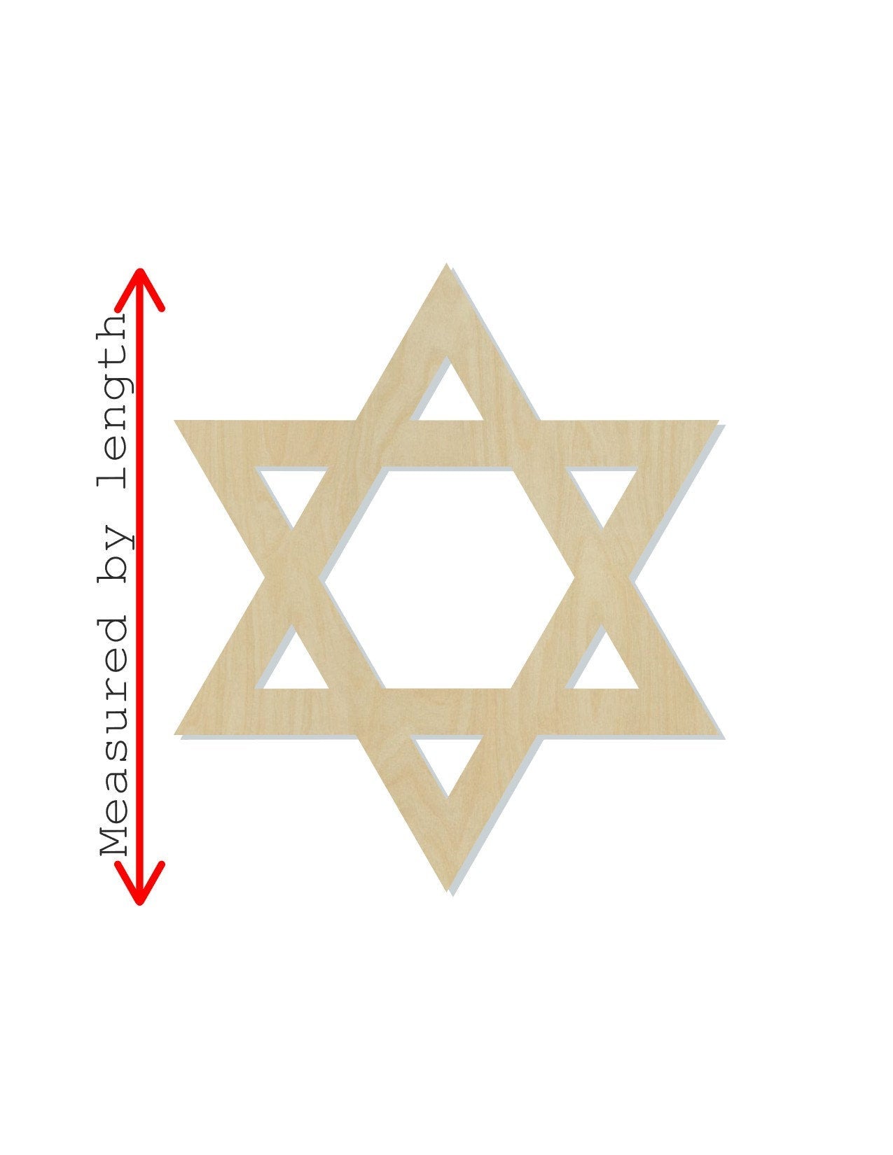Star of David wood shape wood cutouts Jewish Jew DIY Paint kit #2056 - Multiple Sizes Available - Unfinished Wood Cutout Shapes