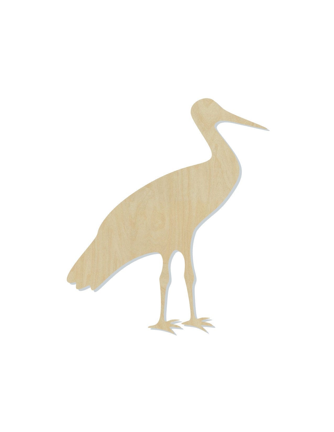 Stork wood shape wood cutouts animal cutouts DIY Paint kit #2065 - Multiple Sizes Available - Unfinished Wood Cutout Shapes
