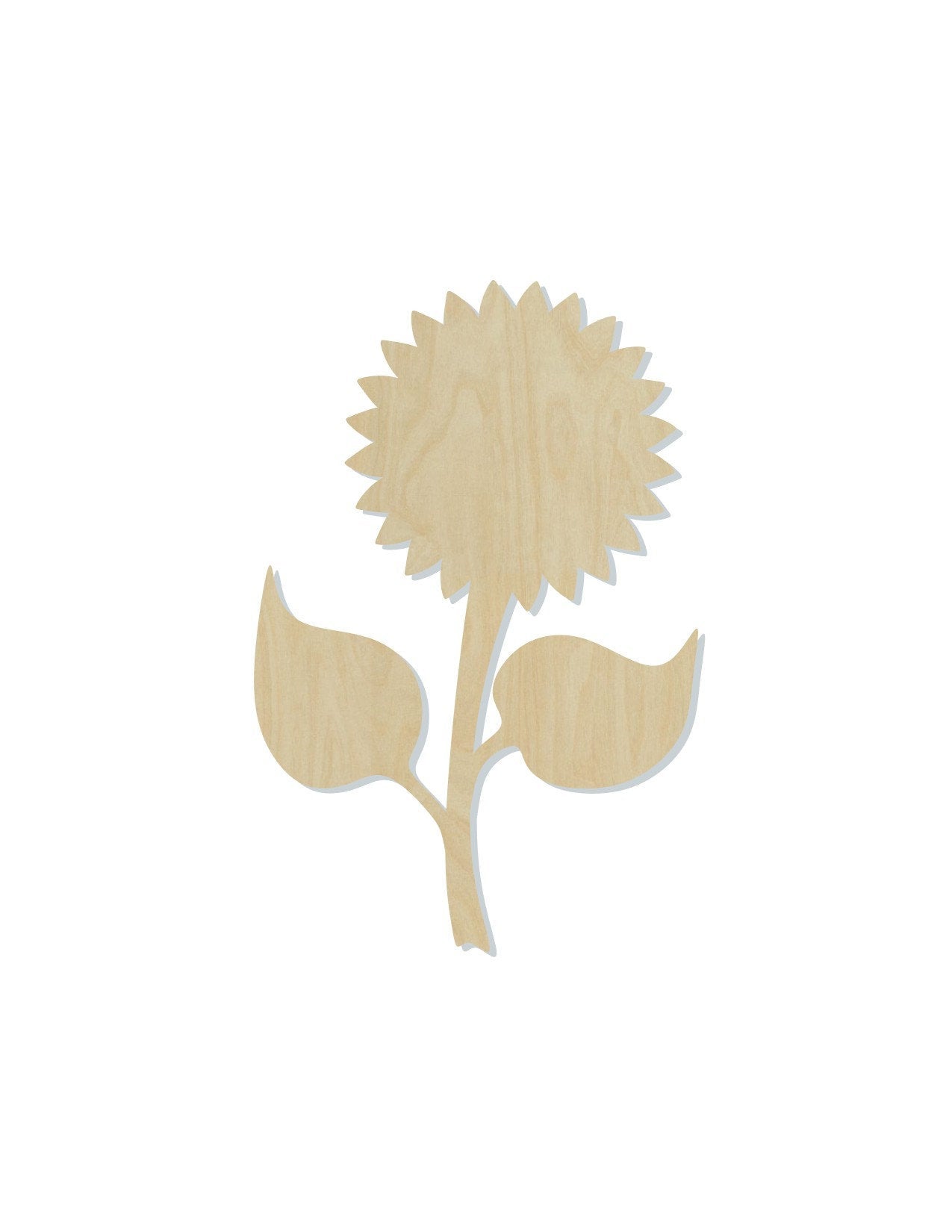 Sunflower wood shape wood cutouts Flowers Garden yard DIY paint kit #2070 - Multiple Sizes Available - Unfinished Wood Cutout Shapes