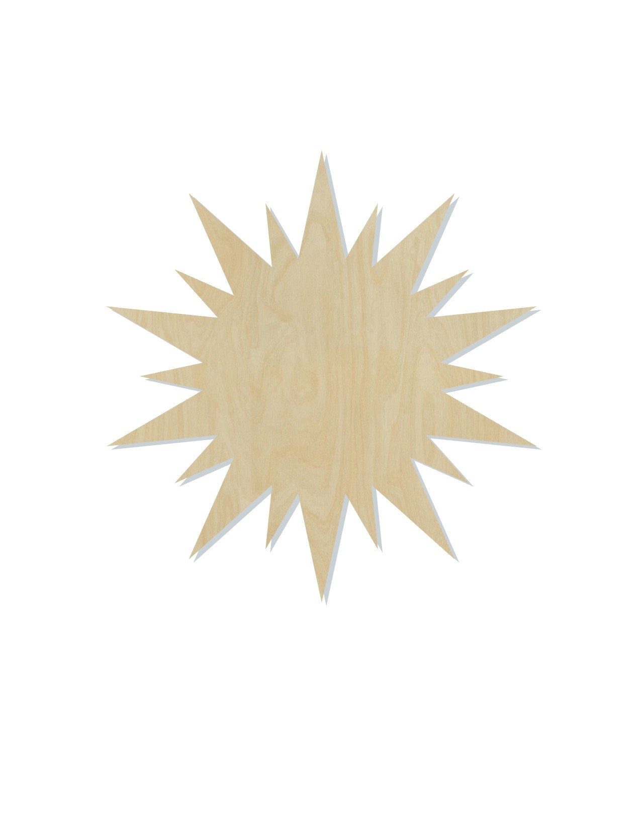Sun wood shape wood cutouts Sunny Day Summer DIY Paint kit #2071 - Multiple Sizes Available - Unfinished Wood Cutout Shapes