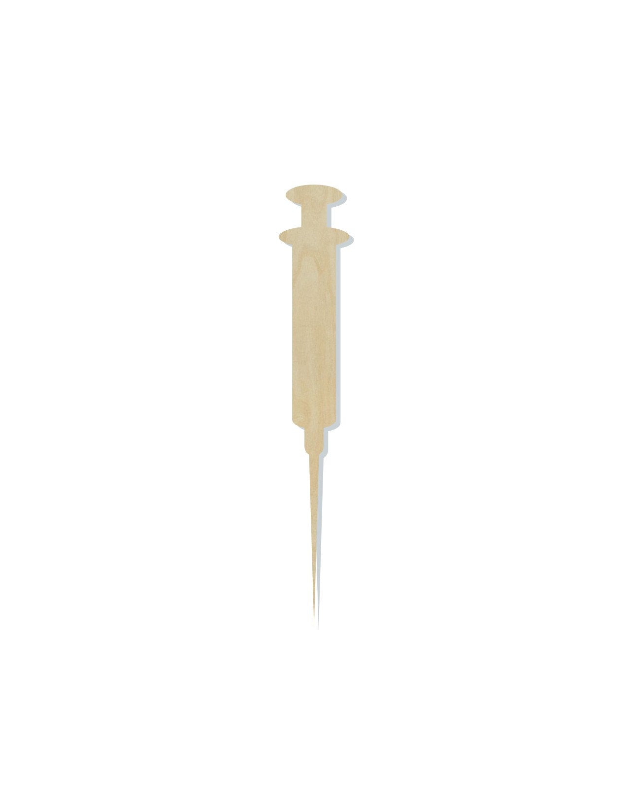 Syringe wood shape wood cutouts Hospital Doctors DIY paint kit #2079 - Multiple Sizes Available - Unfinished Wood Cutout Shapes