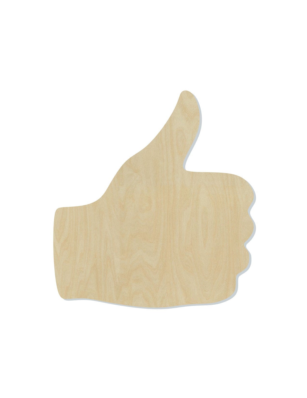 Thumbs Up wood shape wood cutouts Emoji DIY paint kit #2097 - Multiple Sizes Available - Unfinished Wood Cutout Shapes