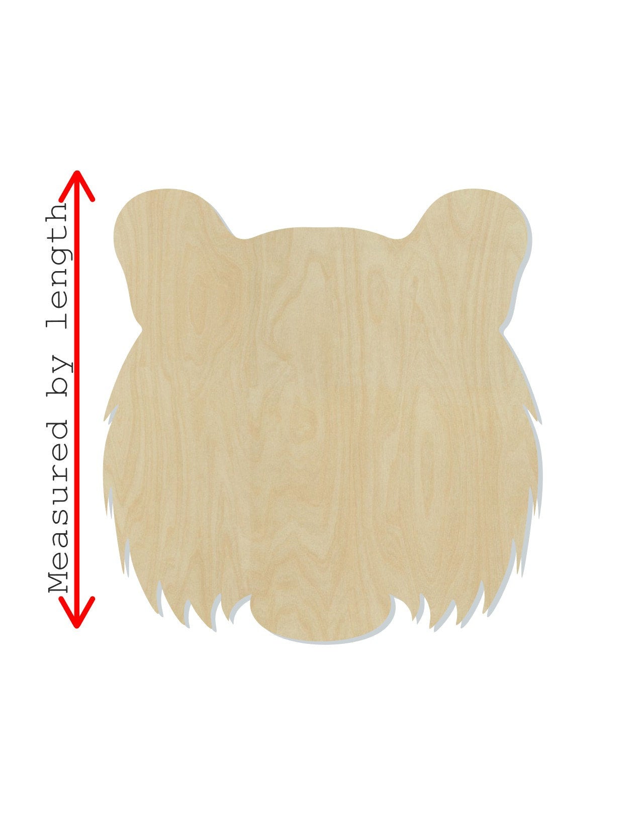 Tiger Head wood shape wood cutouts animal cutouts zoo animals DIY Paint kit #2099 - Multiple Sizes Available - Unfinished Wood Cutout Shapes