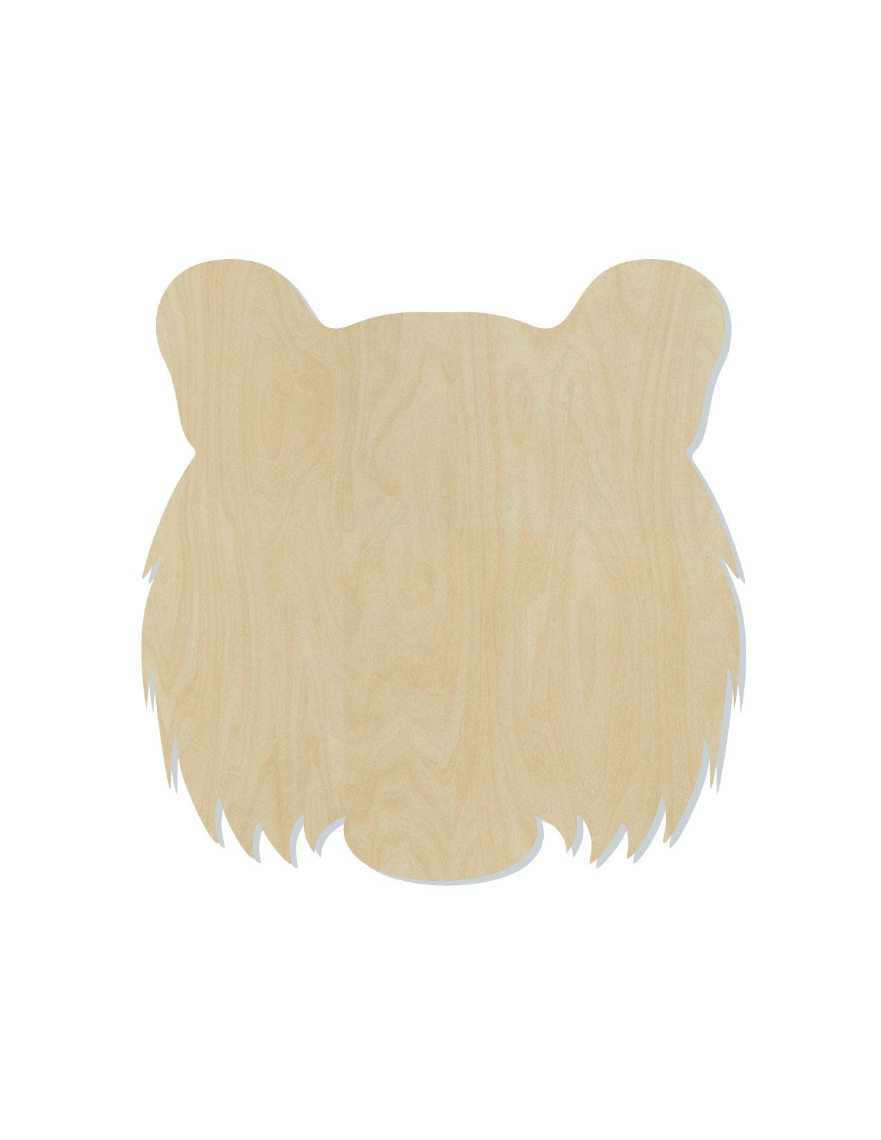 Tiger Head wood shape wood cutouts animal cutouts zoo animals DIY Paint kit #2099 - Multiple Sizes Available - Unfinished Wood Cutout Shapes