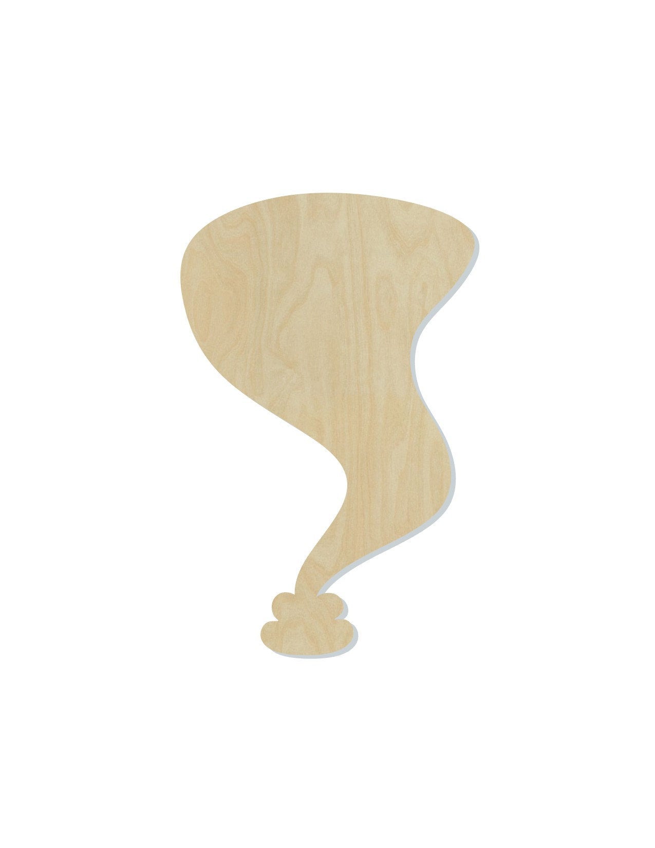Tornado wood shape wood cutouts DIY Paint kit #2108 - Multiple Sizes Available - Unfinished Wood Cutout Shapes