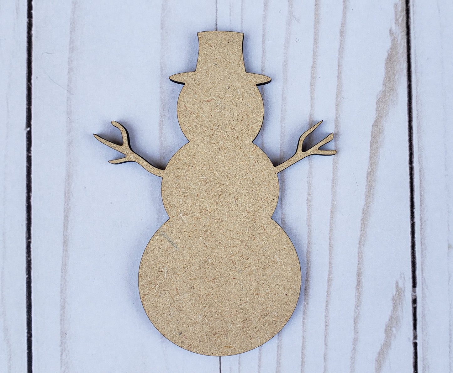 SnowMan Wood cutout Snowing Winter fun DIY paint kit #2028 - Multiple Sizes Available - Unfinished Wood Cutouts Shapes