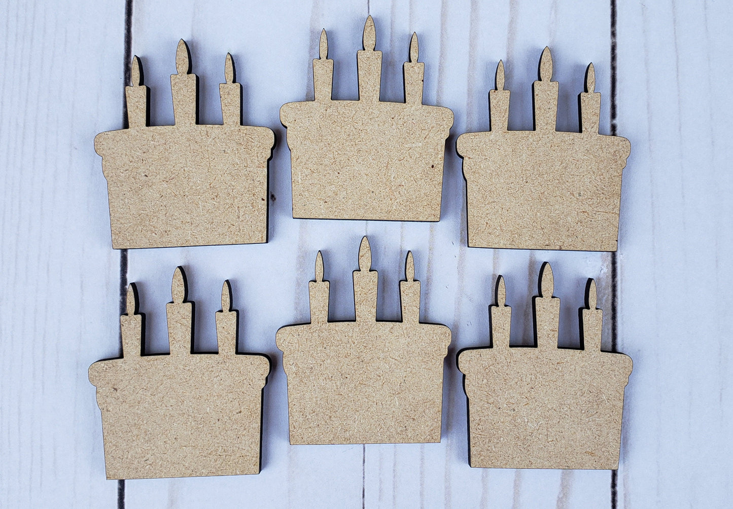 Birthday Cake Cutout #1043 - Multiple Sizes Available - Unfinished Wood Cutout Shapes