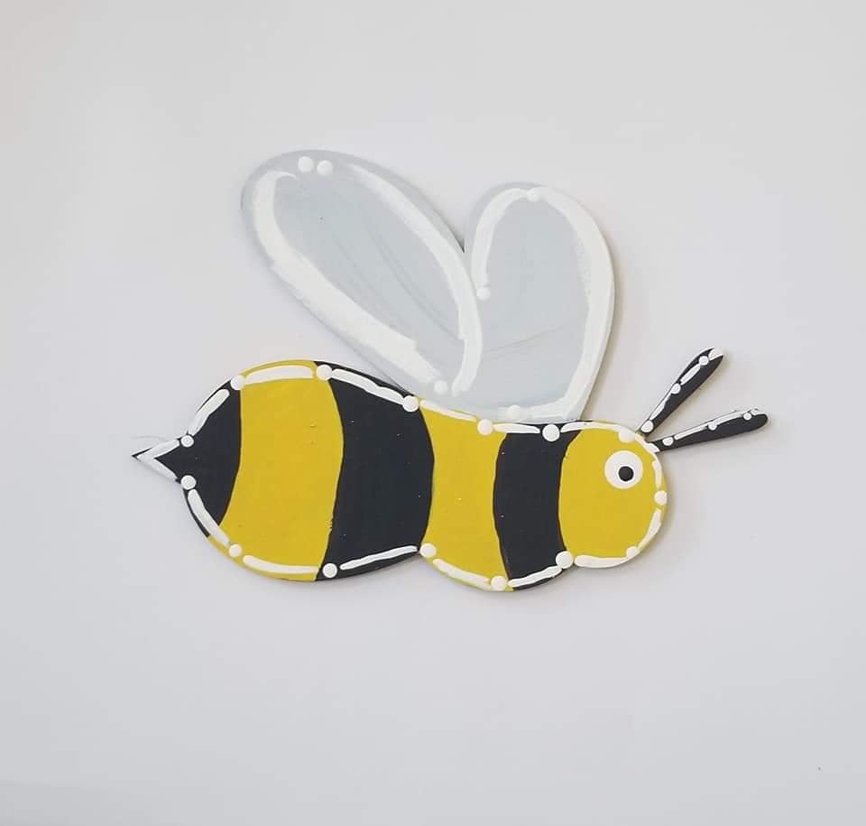 Bee Wood blank cutout Honey Bee Bee Kind #1173 - Multiple Sizes Available - Unfinished Wood Cutout Shapes
