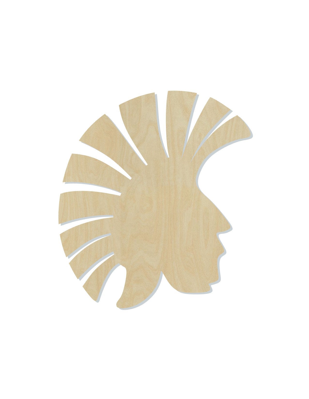 Trojan Head Wood Cutouts DIY paint kit #2132 - Multiple Sizes Available - Unfinished wood Cutout Shapes