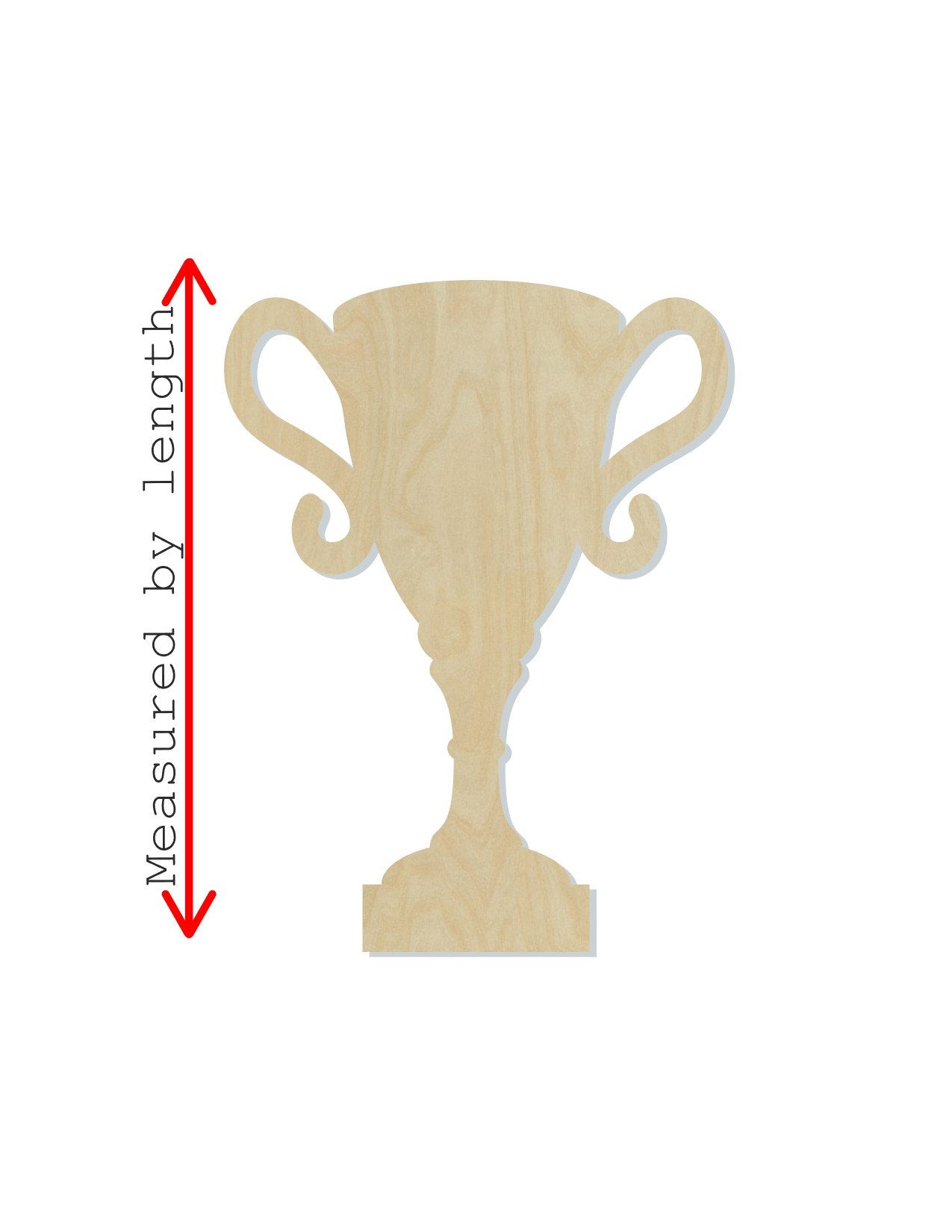 Trophy Wood Cutout Winning won paint kit coloring DIY #2135 - Multiple Sizes Available - Unfinished wood Cutout Shapes
