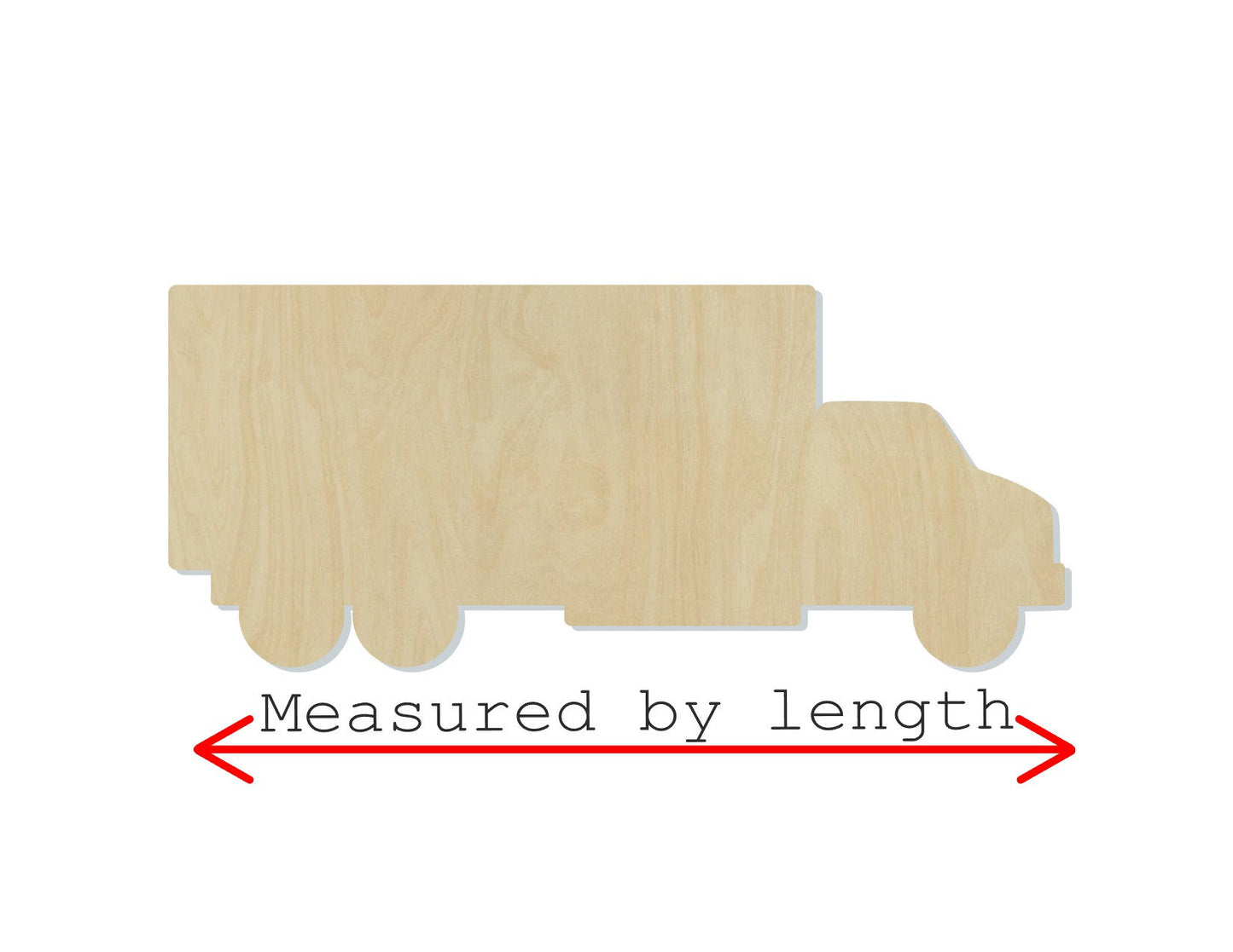 Truck Wood Cutout Transportation paint kits DIY color #2137 - Multiple Sizes Available - Unfinished wood Cutout Shapes