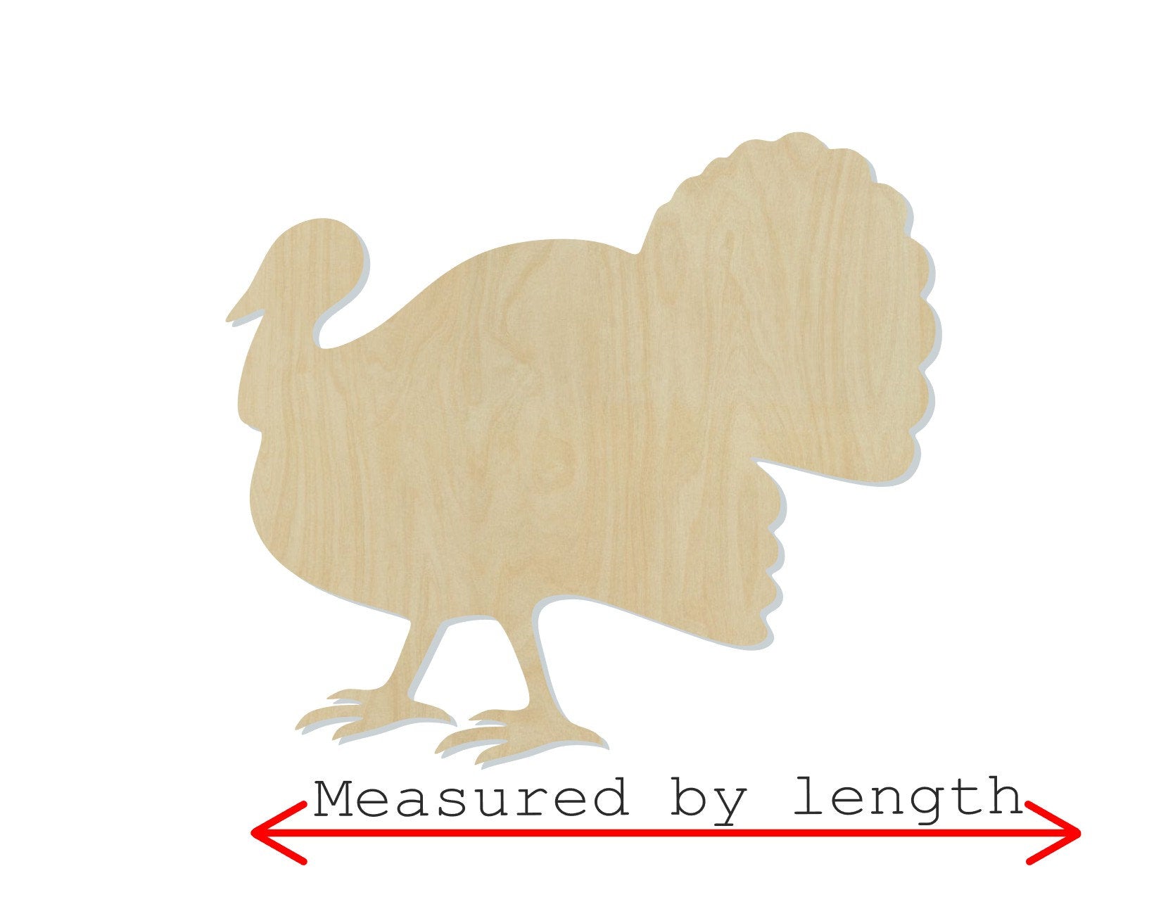 Turkey Wood Cutouts blank Thanksgiving Food fall craft Paint kit #2145 - Multiple Sizes Available - Unfinished wood Cutout Shapes