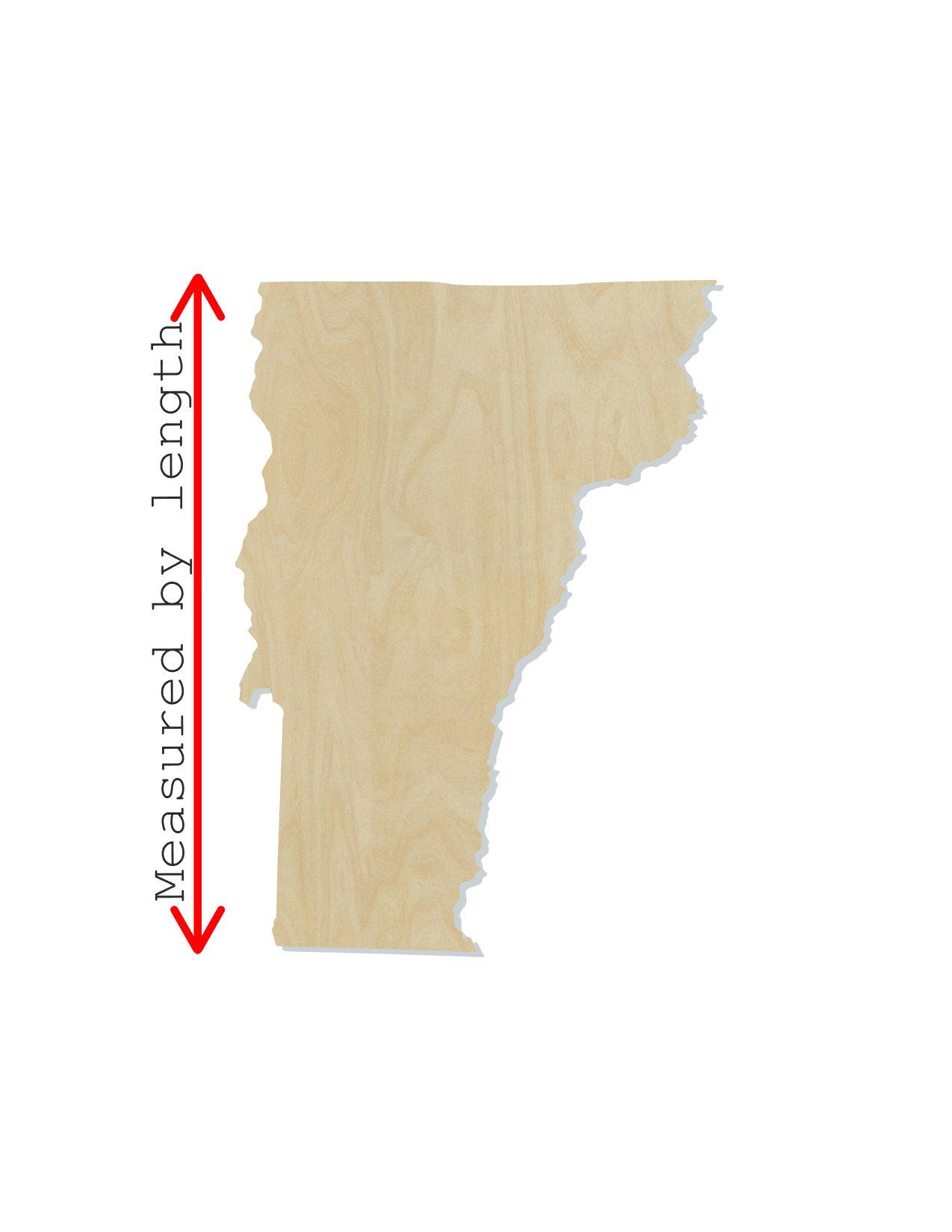 Vermont State Wood Cutouts State blank cutouts DIY State #2158 - Multiple Sizes Available - Unfinished wood Cutout Shapes