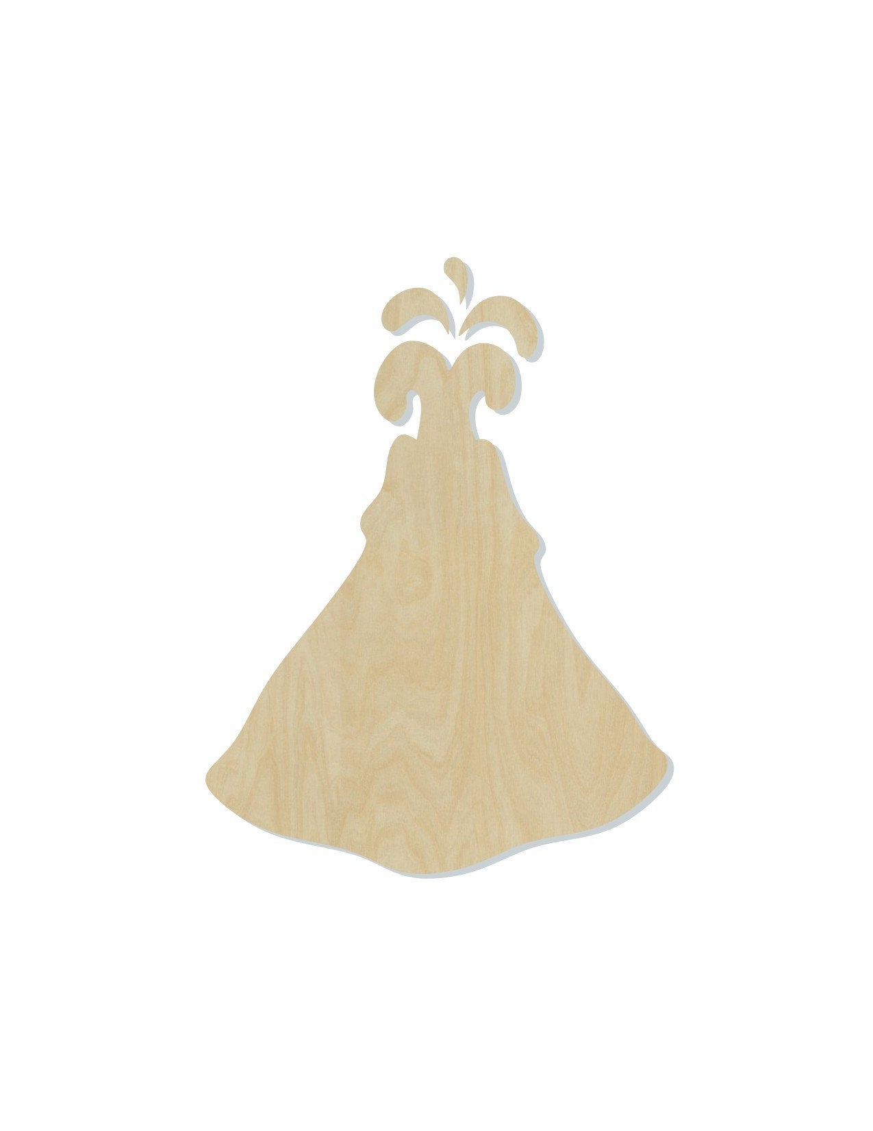 Volcano Wood Cutouts Hawaii DIY Paint Nature #2168 - Multiple Sizes Available - Unfinished wood Cutout Shapes