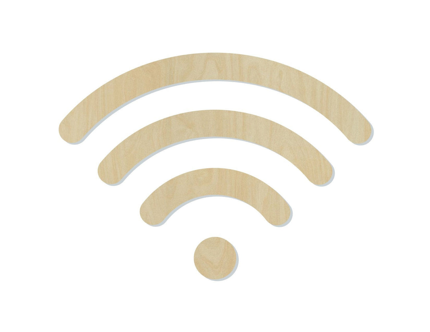 Wifi Symbol Wood Cutouts Guest WIFI Household Home Decor DIY Paint #2188 - Multiple Sizes Available - Unfinished wood Cutout Shapes