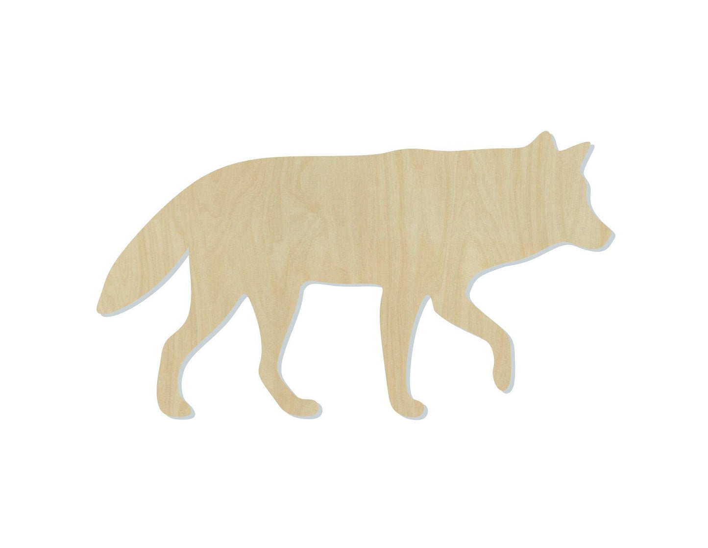 Wolf Wood Cutouts Lone wolf DIY Paint Animal Cutouts Animal Blanks #2201 - Multiple Sizes Available - Unfinished wood Cutout Shapes