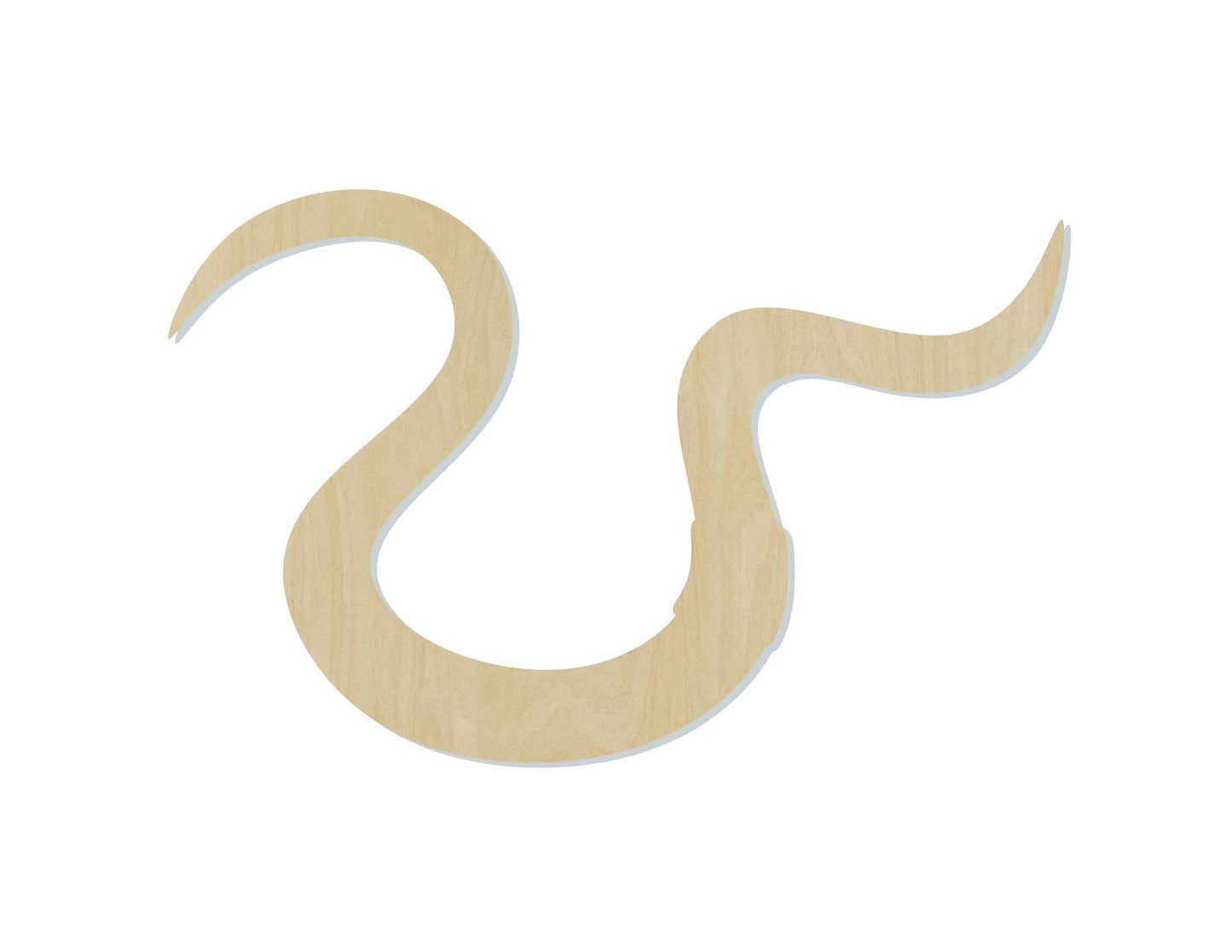 Worm Wood Cutouts farm fishing wood blanks DIY Paint #2206 - Multiple Sizes Available - Unfinished wood Cutout Shapes