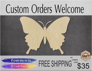 Butterfly Wood blank cutouts Garden Flowers Summertime spring time #1241 - Multiple Sizes Available - Unfinished Wood Cutout Shapes