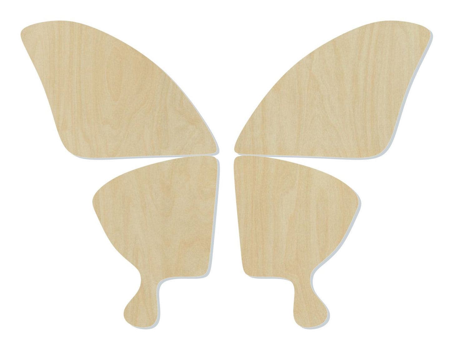 Butterfly wings blank wood cutouts Garden Flowers #1242 - Multiple Sizes Available - Unfinished Wood Cutout Shapes