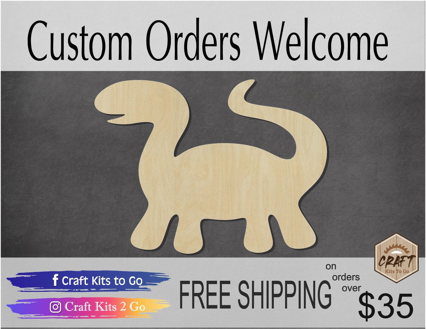 Dinosaur cutout wood blank cutouts zoo animals cutouts #1377 - Multiple Sizes Available - Unfinished Cutout Shapes