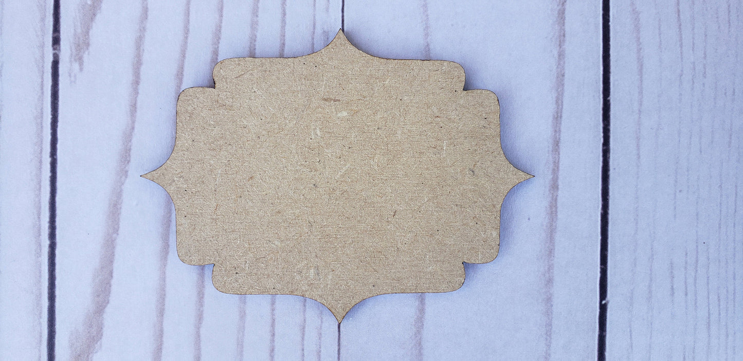 Frame Blank cutouts wood #1217 - Multiple Sizes Available - Unfinished Wood Cutout Shapes