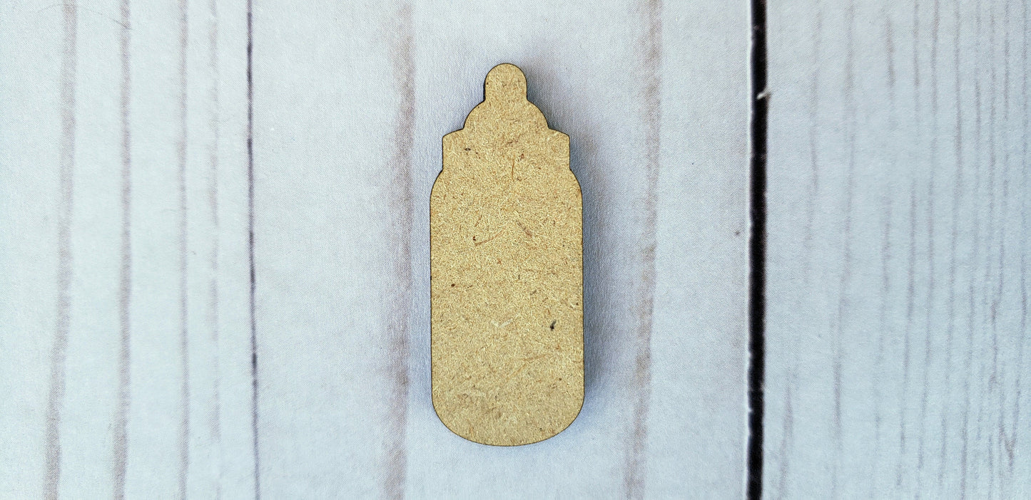 Baby Bottle Blank cutout baby shower baby #1145 - Multiple Sizes Available - Unfinished Wood Cutout Shapes