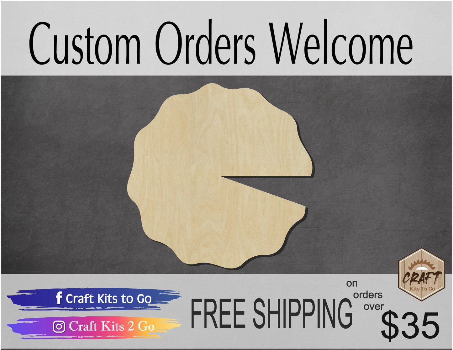 Lily Pad wood cutouts wood shapes Flowers Garden Yard Pong DIY Paint kit #1693 - Multiple Sizes Available - Unfinished Wood Cutout Shapes