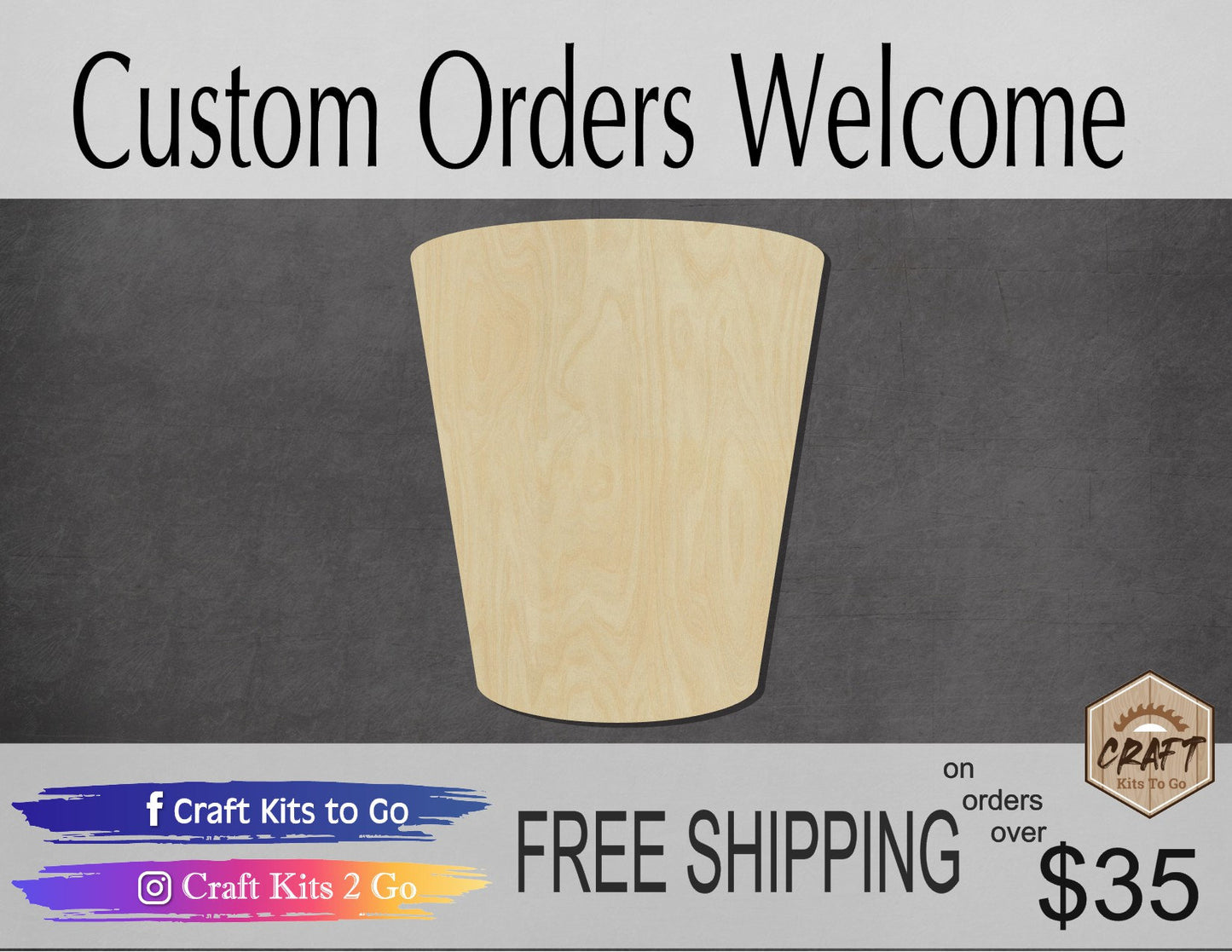 Shot Glass wood shape wood cutouts Drinking Bar DIY paint kit #1996 - Multiple Sizes Available - Unfinished Wood Cutout Shapes