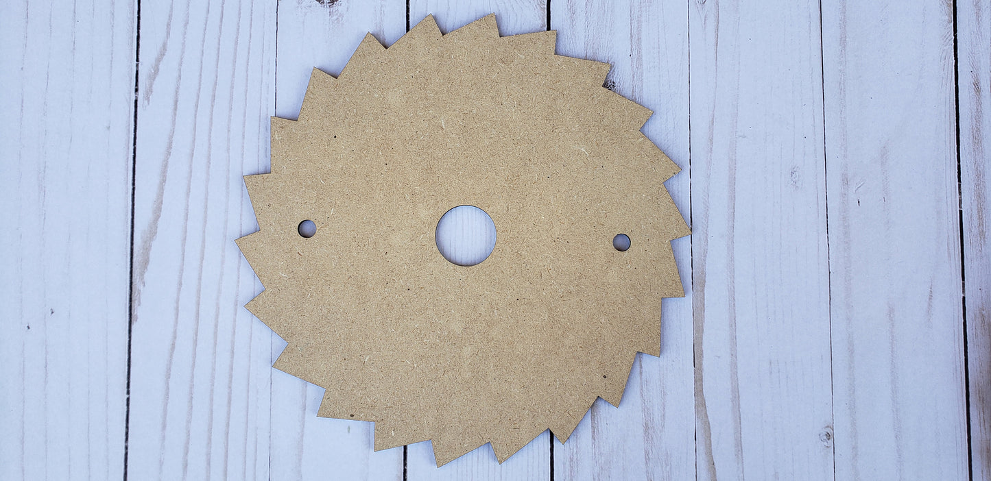 Saw Blade wood shape wood cutouts Father's Day Craft DIY paint kit #1961 - Multiple Sizes Available - Unfinished Wood Cutout Shapes