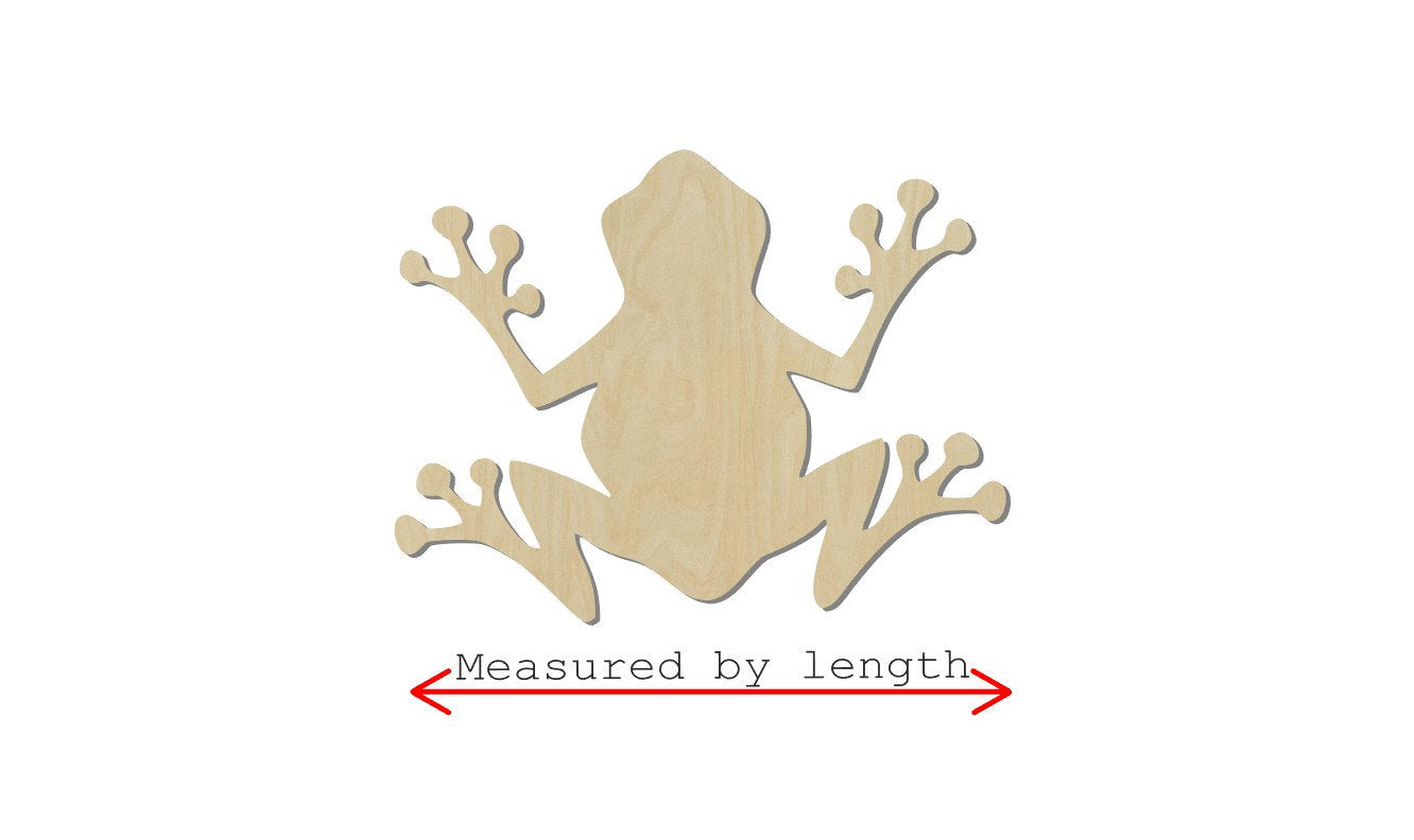 Kokopelli Frog wood shape wood cutouts #2301 - Multiple Sizes Available - Unfinished Wood Cutout Shapes