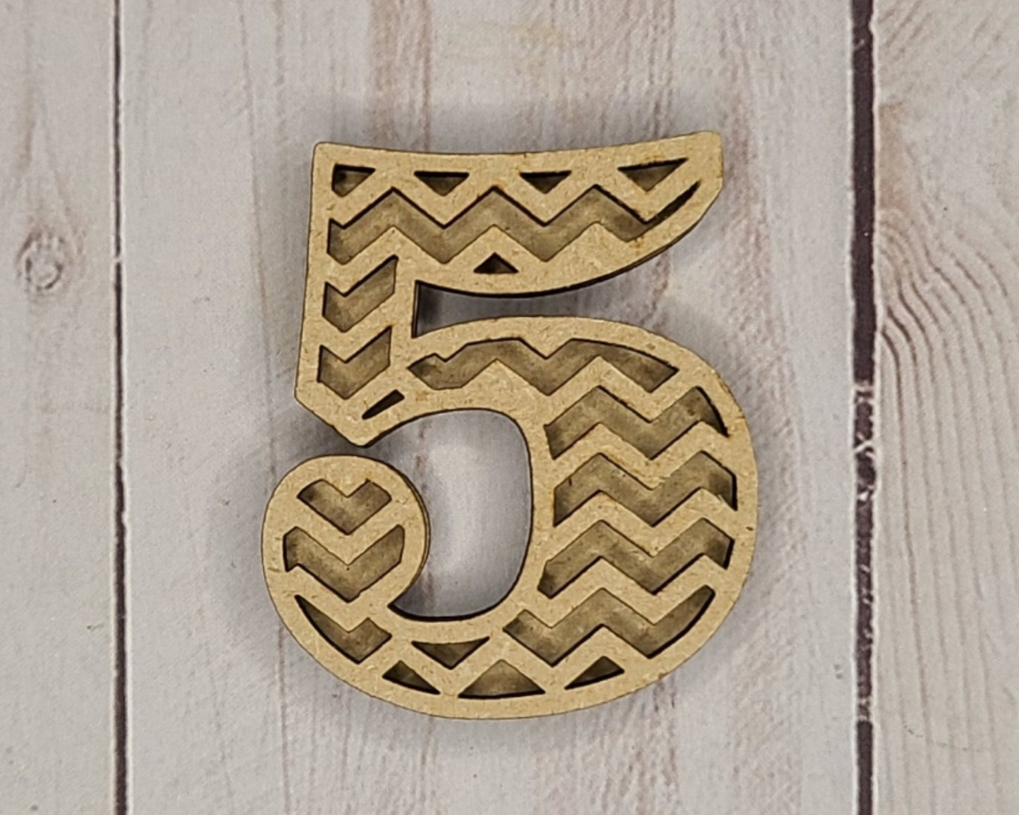 Chevron Numbers 2 Layer Kit Birthday Decor Kit DIY Paint kit #2666 - Multiple Sizes Available - Unfinished Wood Cutout Shapes