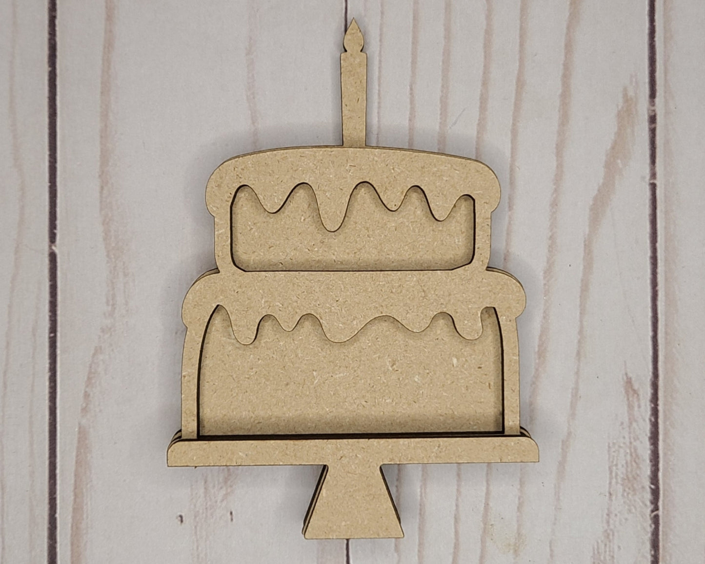 Birthday Cake Party Kit Birthday Decor Kit DIY Paint kit #2662 - Multiple Sizes Available - Unfinished Wood Cutout Shapes